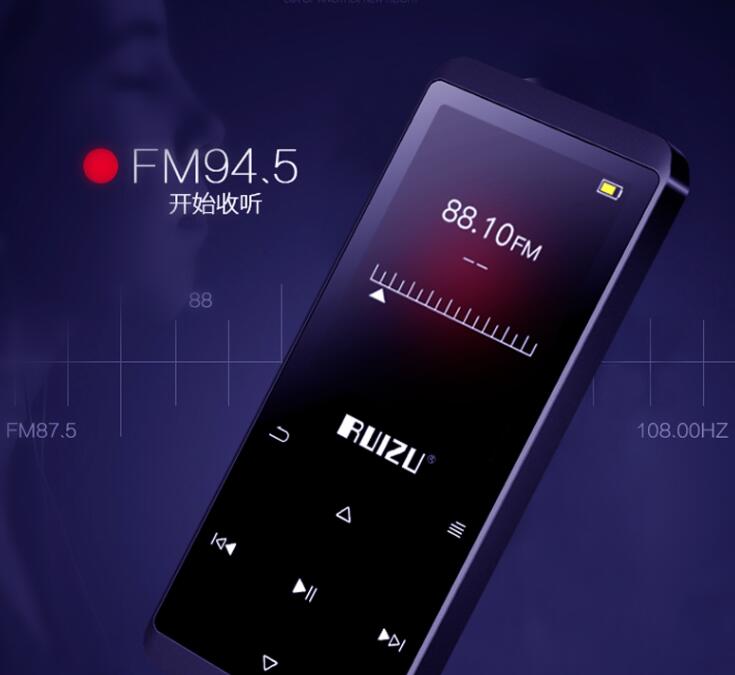 锐族 (RUIZU) D02 8G 黑 带蓝牙外放触摸迷你学生MP3/MP4无损音乐播放器
