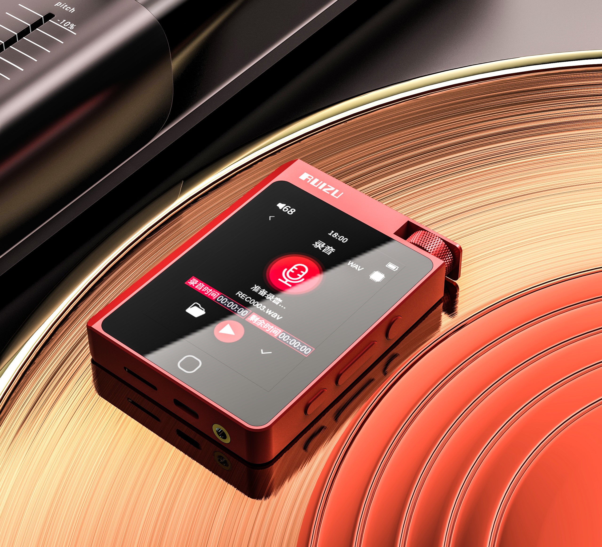 锐族A55 母带级 DSD无损音乐 mp3播放器发烧级 国砖hifi小型小巧高音质便携式随身听学生插卡 听歌神器 MP3