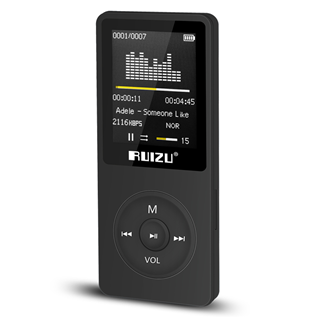 锐族（RUIZU）X02 4G 黑色 运动MP3/MP4音乐播放器迷你学生随身听便携式电子书英语听力插卡录音笔